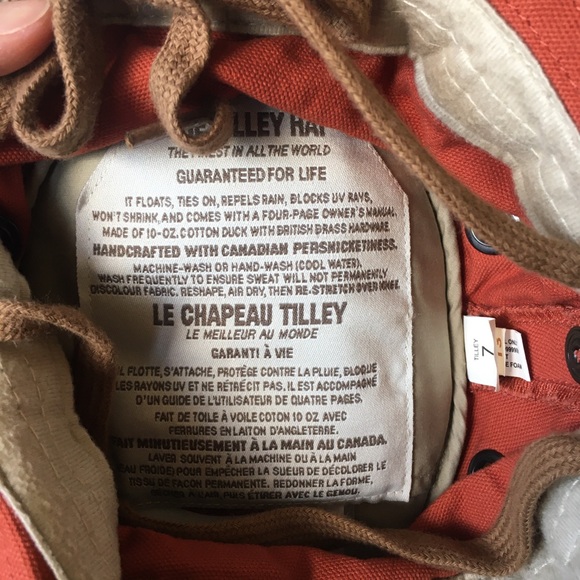 Tilley Endurables T3 Wanderer Hat Orange - 7 Canvas Tactical Bucket Pocket - Picture 3 of 7